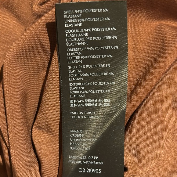 Urban Outfitters Moxie Mesh Mini Slip Dress Brown - Picture 7 of 7